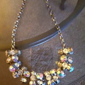Sparkly silver necklace